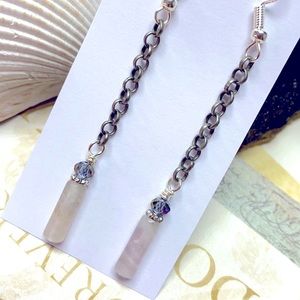 NEW NWOT Funky alternative gray chain fluorite